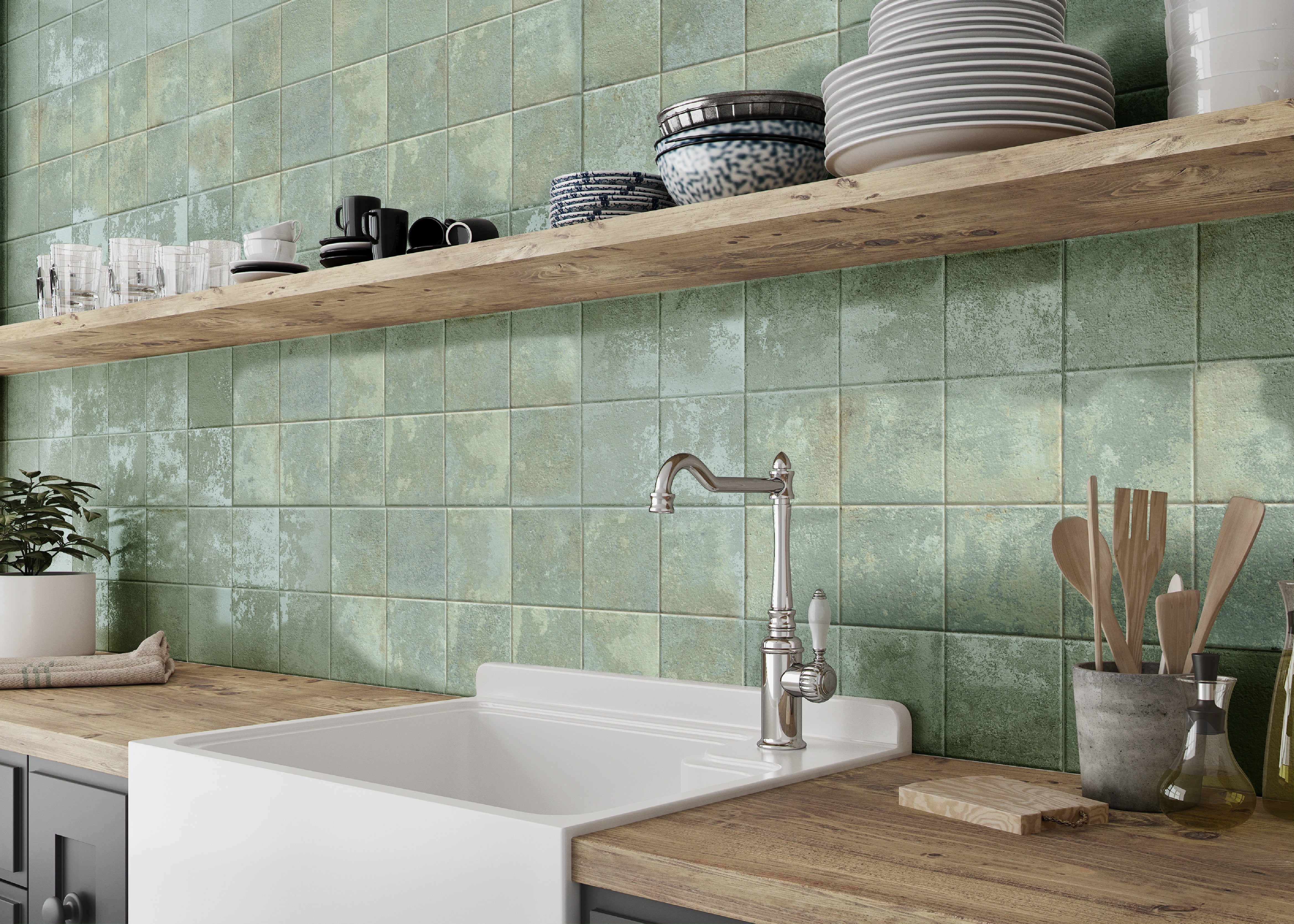 Heritage R90 green 900x300 mm Matt