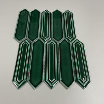 Arrow Kendal Green Mosaic 353X255 mm Gloss