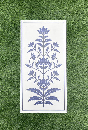 Jaipur pattern Blue Leaf 300x600 Matt