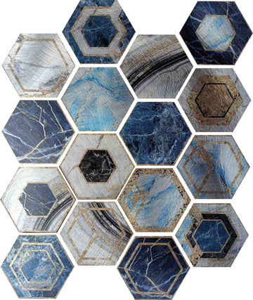 MOSAICO LUNAR AL AZUL B56 260x300 mm Matt