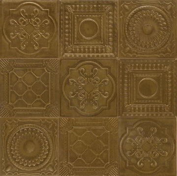 Metal Relief Gold 200x200 mm Metallic