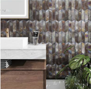 MCQUEEN GREY 265X302 MM GLOSSY TILES