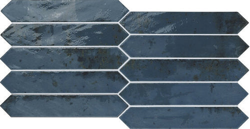 Picket Grunge  Blue  243x43 mm Glossy