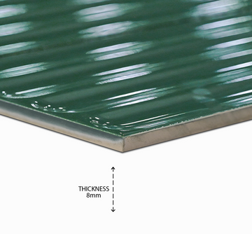 Plinto In Green 107x542 mm Gloss