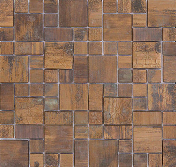 MOSAICO ANTIQUE COPPER P11 300 x 300 mm Wooden