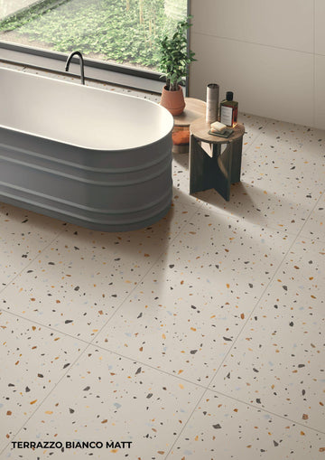 Terrazzo Bianco Matt (Asc) 600x1200 mm Mat