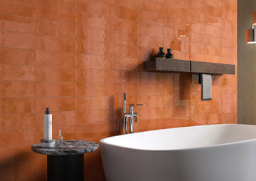 Rome Orange Geo 100x300 mm Gloss