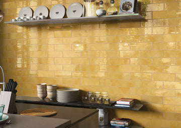 Rome Yellow Geo 100x300 mm Gloss