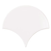 Bondi fan white 150x130 mm Shiny Gloss