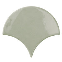 Bondi fan green 150x130 mm Shiny Gloss