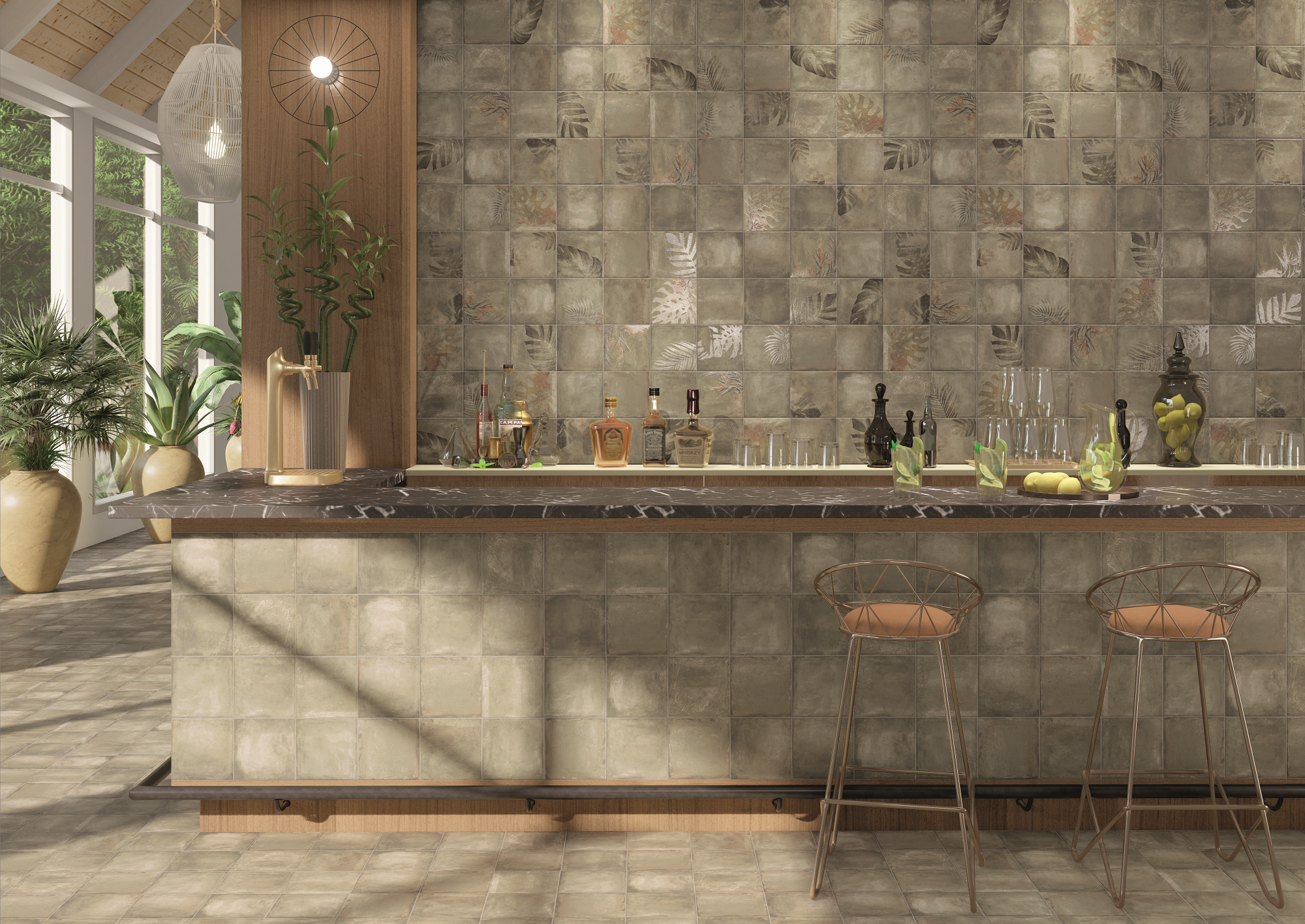 Tahiti Natural 200x200 mm Matt