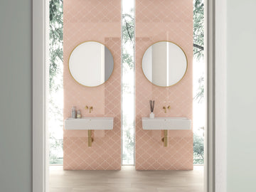 Bondi arabesque pink 150x150 mm Shiny Gloss