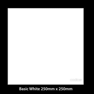 Basic white 250x250 mm Matt