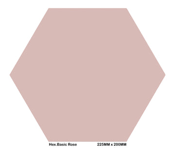 Hex. Basic rose 220x200 mm Matt