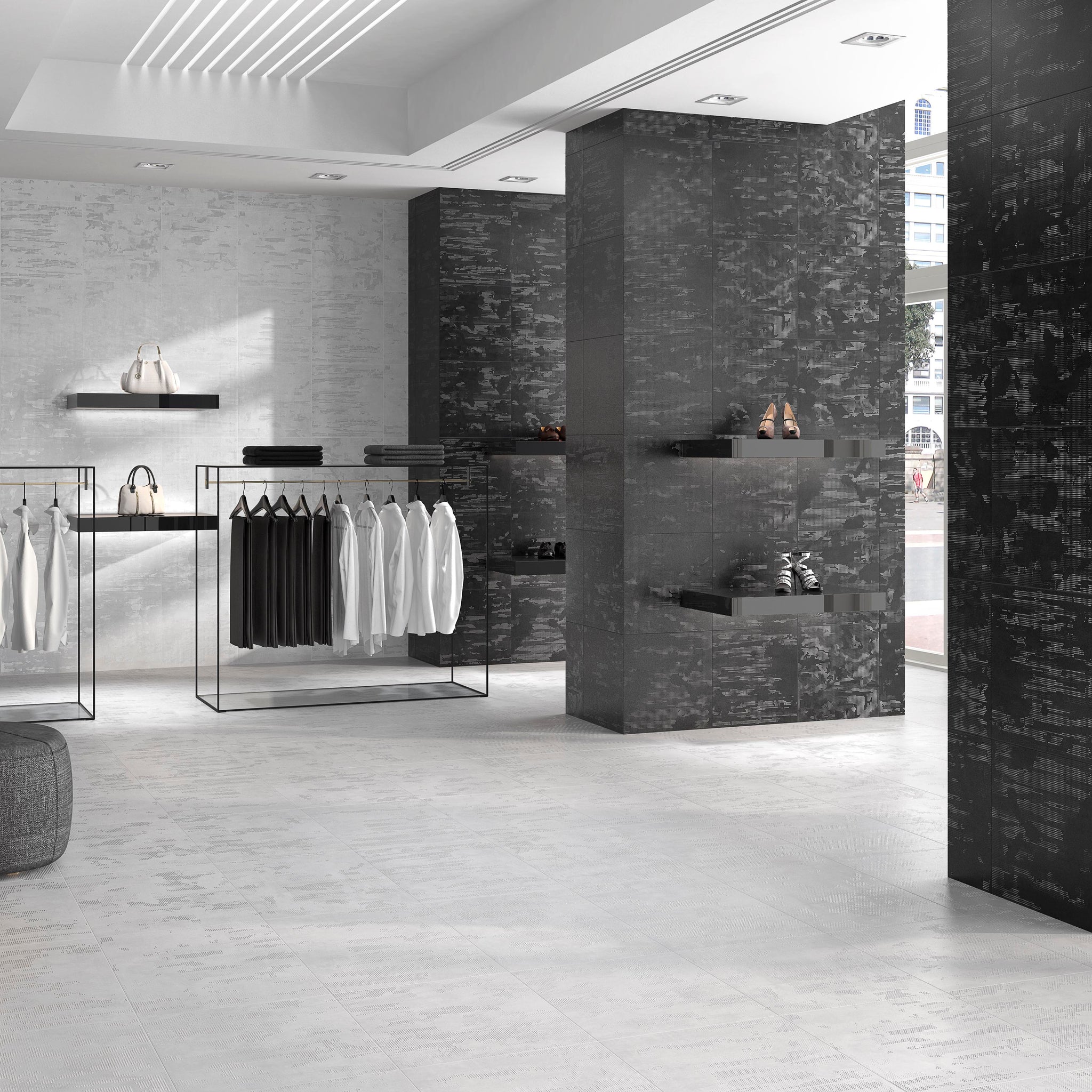Inox Negro 450x450 mm Metalic