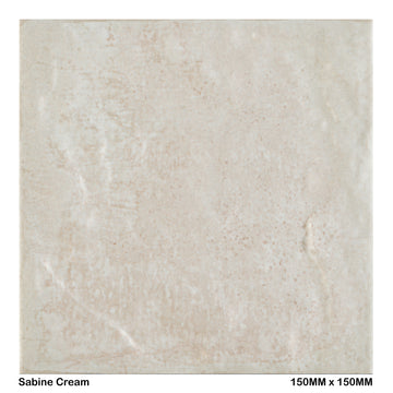 sabine cream 150x150 mm Shiny