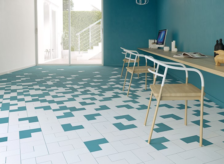 Elle Teal 185x185 mm Matt