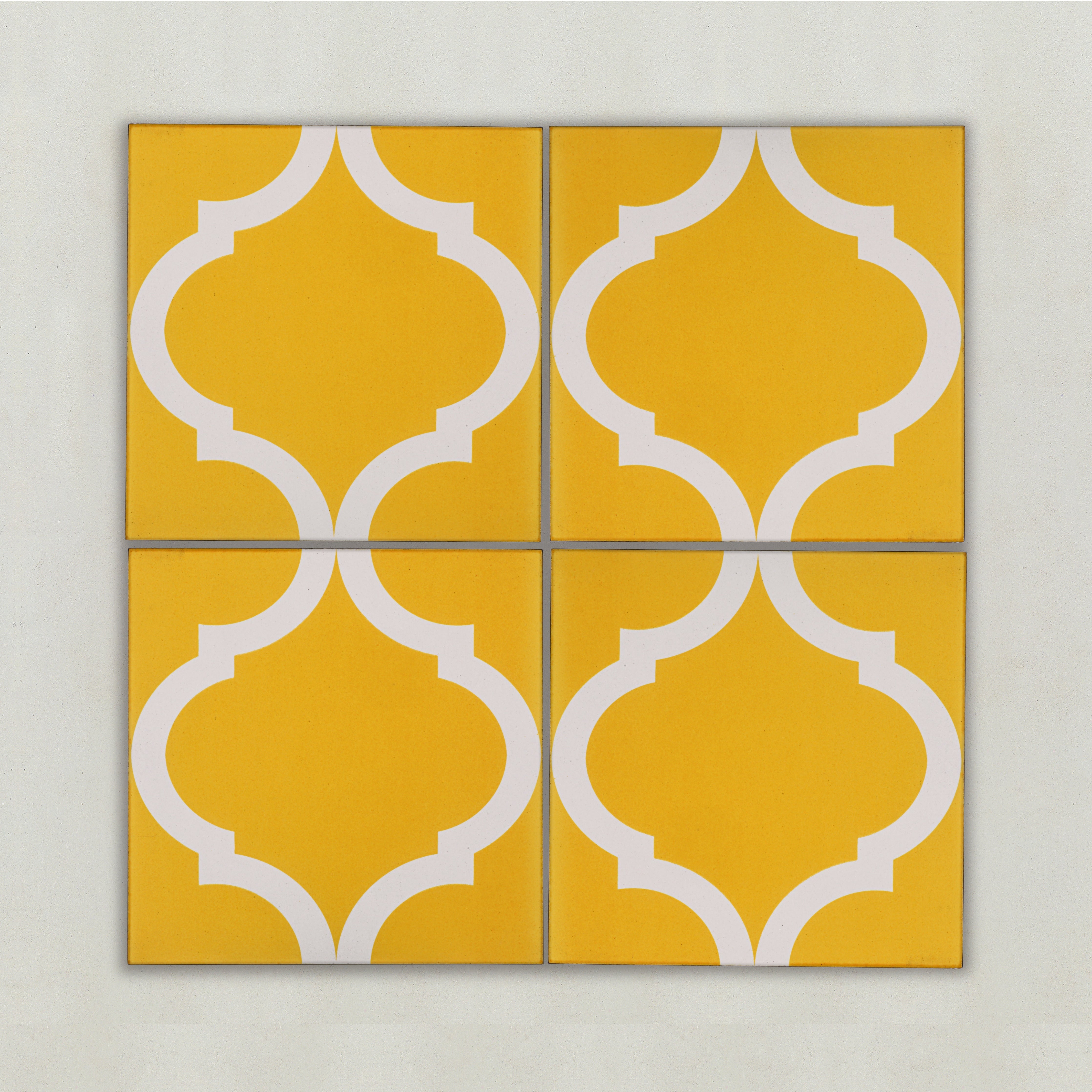 Yellow Patterned Tiles